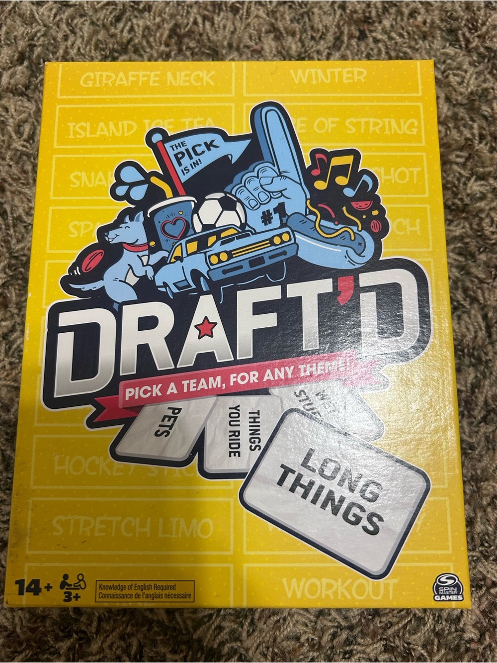 Draft'd Party Game – Yellow Edition